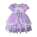 summer girls' princess dress - cartoon cat high-end formal gown with puff sleeves - wholesale princess party dress