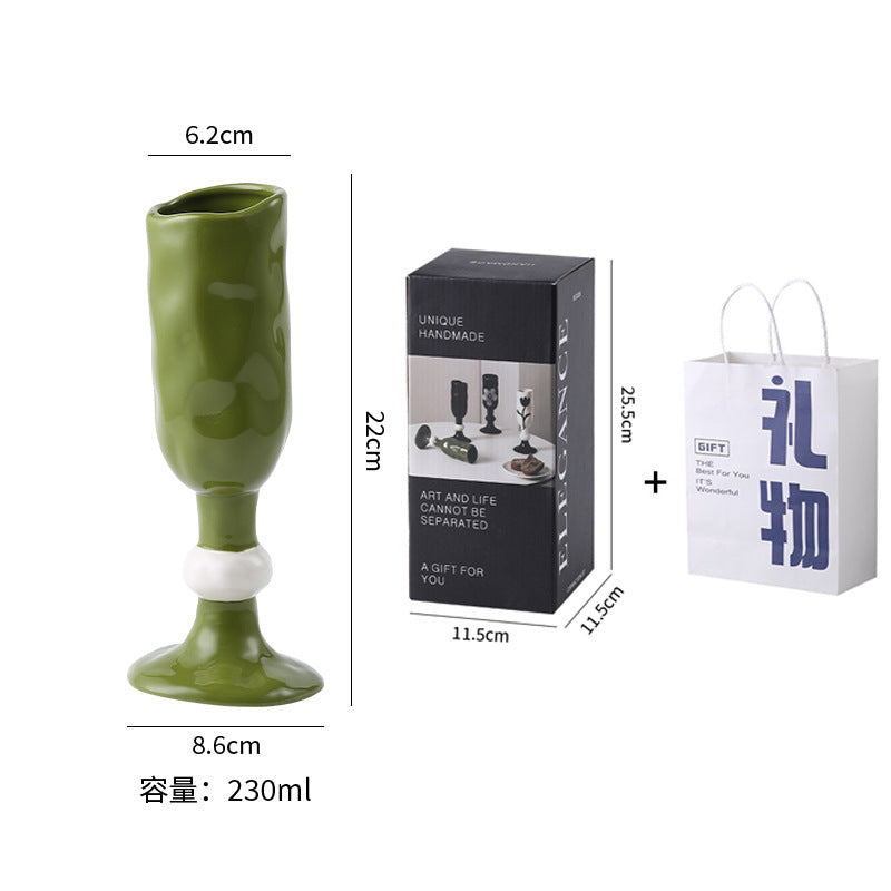 Stylishins high-looking mug household water cup goblet ceramic coffee cup couple christmas gift cup