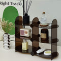 Nordic style acrylic perfume display rack, multi-tier mug organizer, desktop aromatherapy diffuser and water glass storage shelf