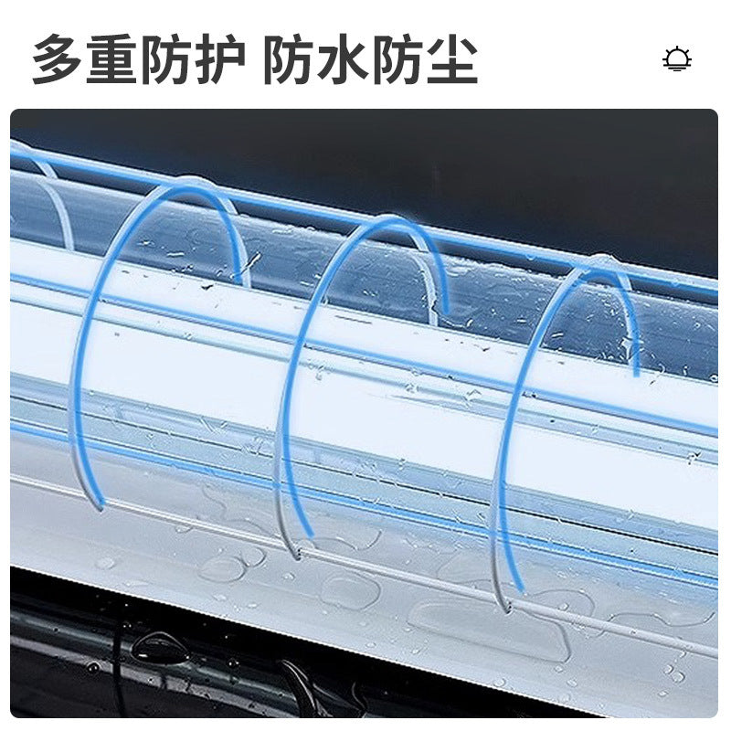 LED fluorescent explosion-proof lamp national standard t8 single and double tube factory workshop lighting explosion-proof lampshade daylight 1.2 meters emergency light