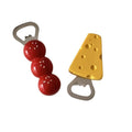 New cheese-themed cute simulation accessories fridge magnet bottle opener - creative magnetic bottle cap remover for home use - the ultimate bottle opener!