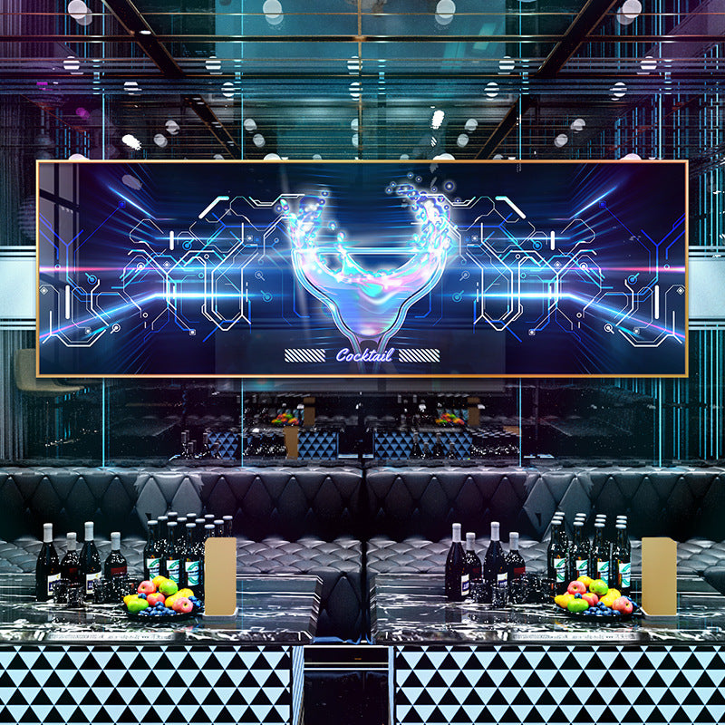 KTV box decoration painting hanging painting club room bar nightclub LED with light luminous lighting background wall mural