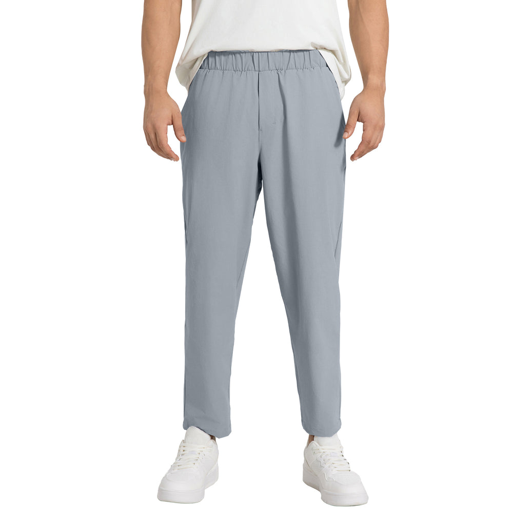 New men's straight-leg casual pants - spring/summer collection. relaxed fit, versatile, lightweight, quick-drying, ideal for running and sports. style: dmk004