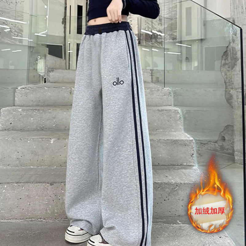 Children's autumn style new arrivalsweatpantskids straight-leg sports pants winter wear k-style junior high school studentsloose pants
