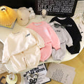 Spring autumkidssweatshirtsuitchildren's fashion sports two-piece set boys and girls winterfleece-linedk-style children's clothing