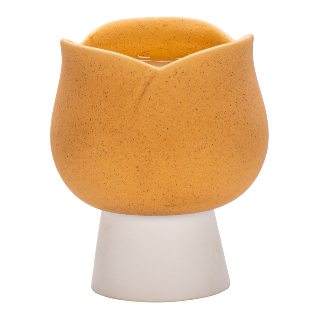 Nordic ins style tulip candle cup empty cup ceramic scented candle candle holder high-end multi-purpose home ornament