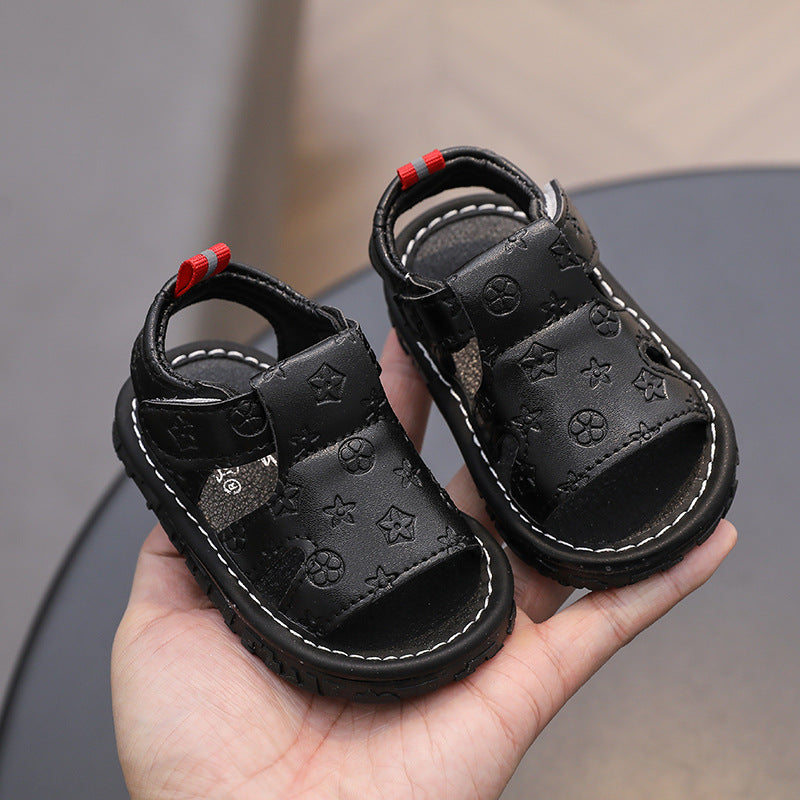Summer new arrivals: baby sandals for 0-2 year olds - soft-soled first walker sandals for boys and girls, infant beach squeaky shoes