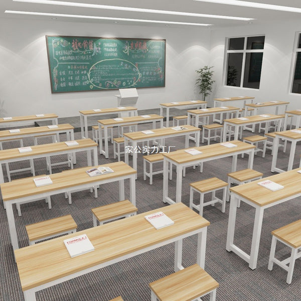 Small and medium school students desks and chairs, training desks, tutoring classes, factory direct sales, long desks, double desks, training classes, schools