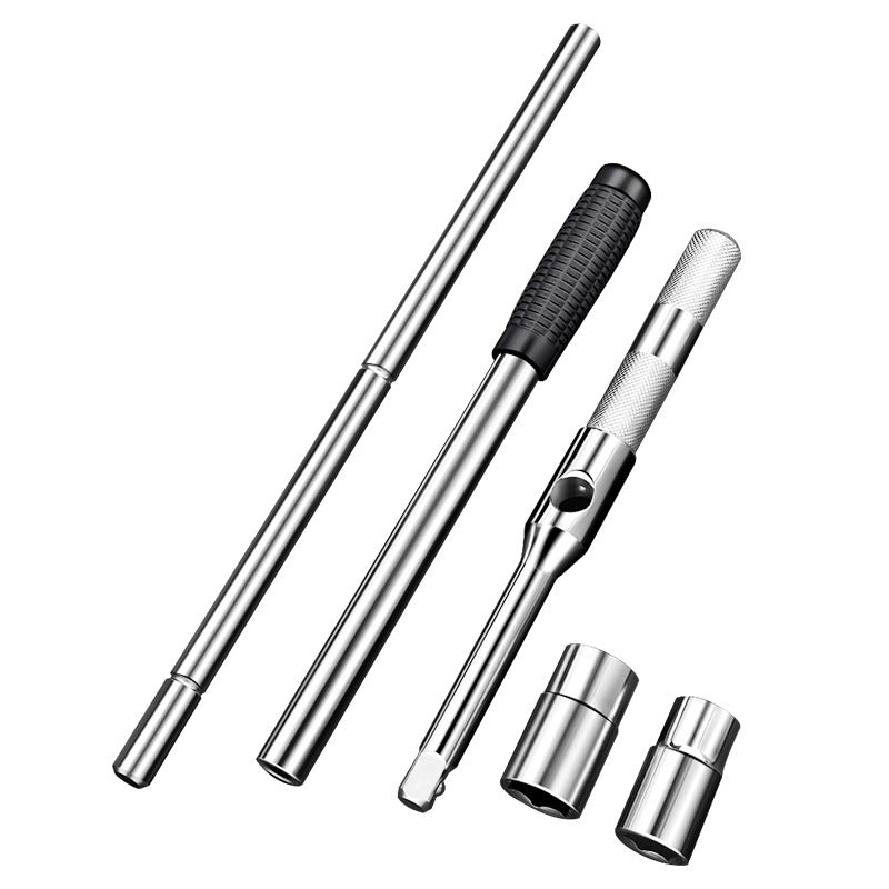 Automotive tire wrench - effort-saving removal tool, extended tire changing cross socket set, dedicated tire removal wrench