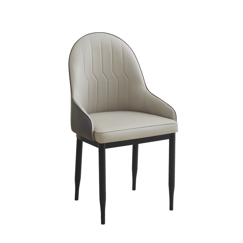 Luxury high-end chair, home leather stool, modern minimalist nordic dining chair, home living room hotel dining chair