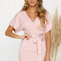 cross-border  new arrival: sexy backless tie-up bodycon dress - spring/summer collection - in stock