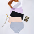 foreign trade wholesale high-waisted seamless briefs, yoga sports comfortable women's underwear, breathable ice silk panties