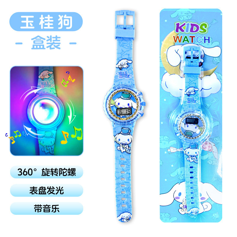 New sanrio colorful light-up children's electronic watch - my melody & hello kitty - perfect gift for kindergarten & elementary school boys & girls