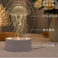 3d night light acrylic children's cartoon logo birthday gift table lamp led ambient light touch control eye protection