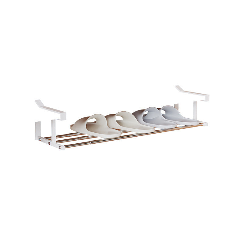 Shoe cabinet layered baffle retractable shoe rack shoe holder household lower hanging rack hanging basket finishing shoe bracket
