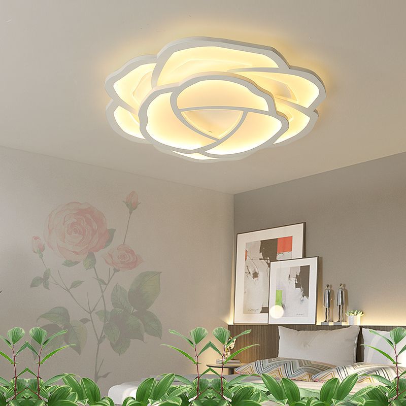 Lamps led ceiling lights creative warm romantic Nordic room lights simple modern rose master bedroom lighting