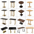 Luxury milk tea shop dessert shop restaurant table round square table cafe western restaurant snack burger shop table and chair set