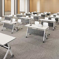 Office movable bench training table education institution patchwork training table desk foldable conference table no wood paint
