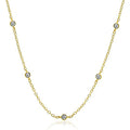 Amazon cross-border jewelry women's fashion simple rhinestone necklace ins style versatile zircon clavicle chain in stock