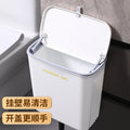 Kitchen trash can bathroom with lid crevice garbage storage bucket for home wall mounted installation-free multi-purpose trash can