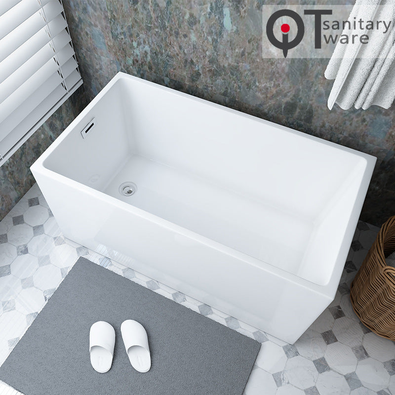 Square with seat popular style household acrylic independent small bathtub, diligently explore new products QT-075A