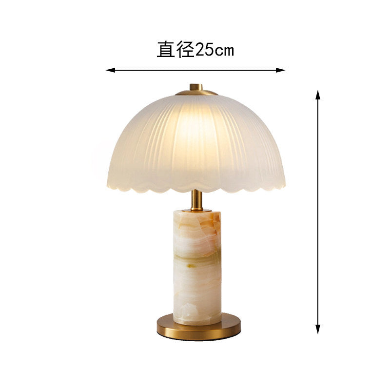Modern minimalist glass table lamp - bedroom bedside lamp - designer high-end nordic style - living room, study, decorative home & hotel lighting