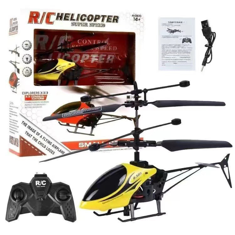 Electric remote control airplane, drop-resistant helicopter, drone aircraft - wholesale for children's day, cross-border, sensor-based, high-durability
