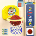 [scoring ring ordinary battery version] yellow space cat (free basketball + 3 rings + pump + suction cup)