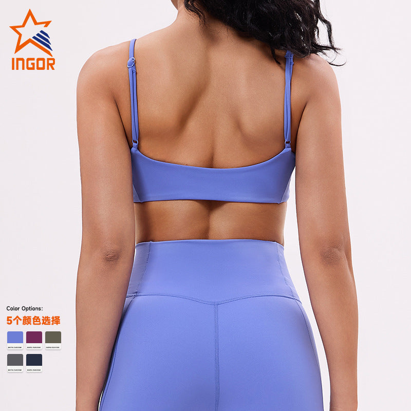 Sports intimates women's beautiful back anti-sagging yoga outwear breast pad high outdoor running bra fitness yoga tops