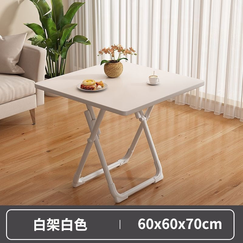 Foldable table dining table for homesmall apartment rental house simple table and chairs for eating square table round table convenient stall