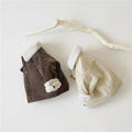 New children's winter coat: korean style, fleece-lined, extra thick lambswool top, baby corduroy outfit