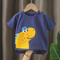 Short t-shirt-yellow dinosaur