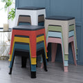 For homeplastic stool casualthickened bench stackable adult footrest living room kids simple storage small stool