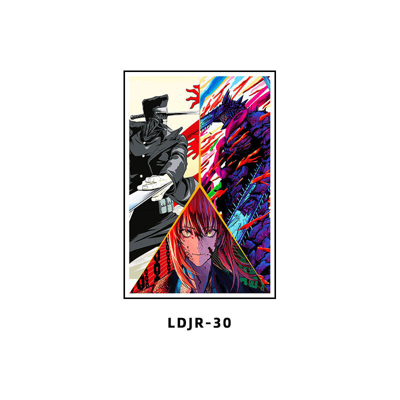 Chainsaw Man Decorative Painting Dianji Hayakawa Autumn Chainsaw Man Poster Hanging Painting E-sports Room Bedroom Anime Second Dimensional Mural
