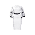 D301 cross-border women's fashion  new v-neck flared sleeve bodycon pencil skirt - office commute style, european & american dress