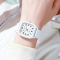 2025 new creative silicone strap student watch minimalist niche women's quartz watch wholesale silicone straps