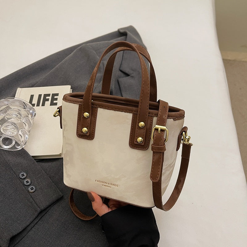 Fashion women's bag 2025 new messenger bag bucket bag niche design high sense foreign versatile shoulder handbag