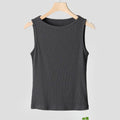 cross-border  spring/summer pure cotton tank top - off-the-shoulder halter neck slimming sleeveless undershirt camisole top for women