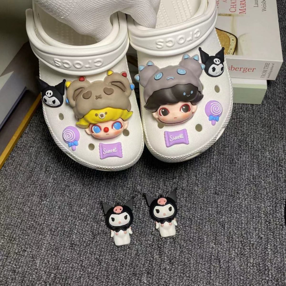 Crocs diy accessories shoe flower bubble jewelry shoe buckle detachable easiest for match stereo cute little girl buckle
