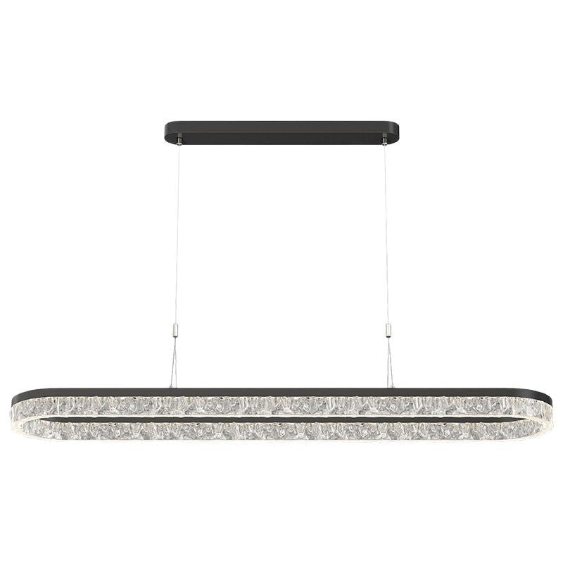 Living room light ceiling light Italian light luxury atmosphere household rectangular ultra-thin eye protection hall light whole house lighting package