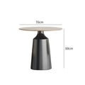 Snow mountain white rock slab table 70*60