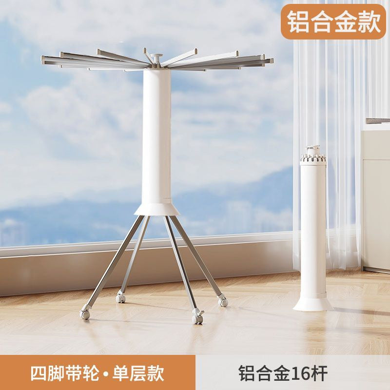 Octopus clothes drying rack, floor-standing, installation-free, foldable balcony, for home, eight-clawed clothes drying rack, indoor clothes drying artifact