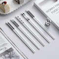 Hepburn style ceramic chopsticks for home moisture-proof and mildew-proof one chopstick per person high temperature resistant tableware public chopsticks suit gift box wholesale