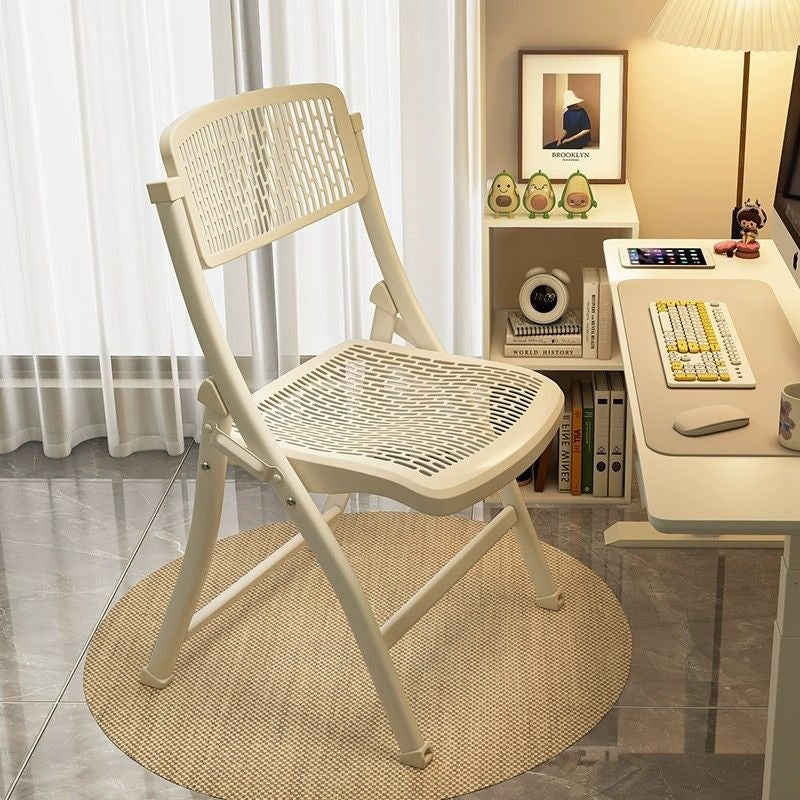 Office conference backrest chair breathable plastic foldable chair training chair thickened casual stool home computer chair dining chair