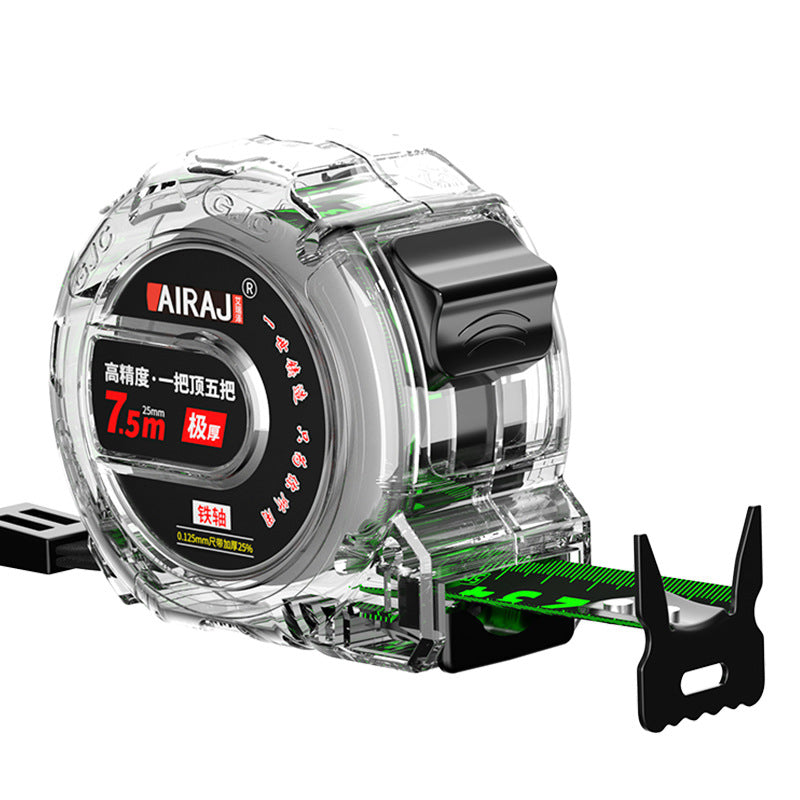 Fluorescent tape measure 5m 10m double-sided graduated meter measure Household box measure High precision wear-resistant thickened hard ruler Steel ruler