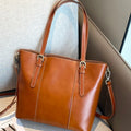 Large genuine leather women's bag 2025 new trendy fashion large capacity cowhide crossbody bag women's handbag tote shoulder bag