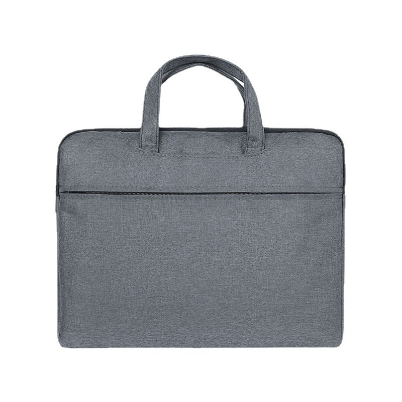 Large capacity canvas briefcase - office handbag, document bag, conference bag, laptop bag, file bag, business bag - custom printing available