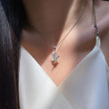 European and american cross-border necklace wholesale: new, niche, high-end jewelry, light luxury diamond-studded pendant, women's wing jewelry accessories