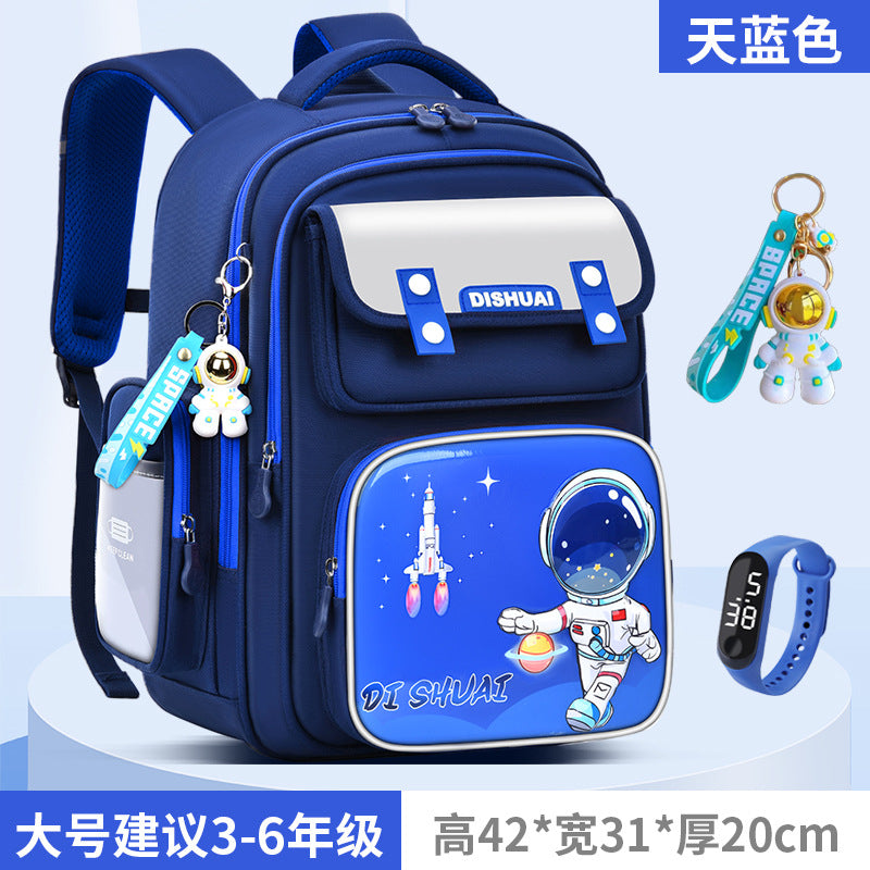 Elementary school backpack for boys, grades 1-2, ages 3-6, lightweight, child-friendly, spine-protecting, 2026 new model