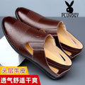 【100% genuine cowhide leather】clearance sale - grab a bargain! discontinued sizes men's leather sandals, summer anti-slip dad shoes